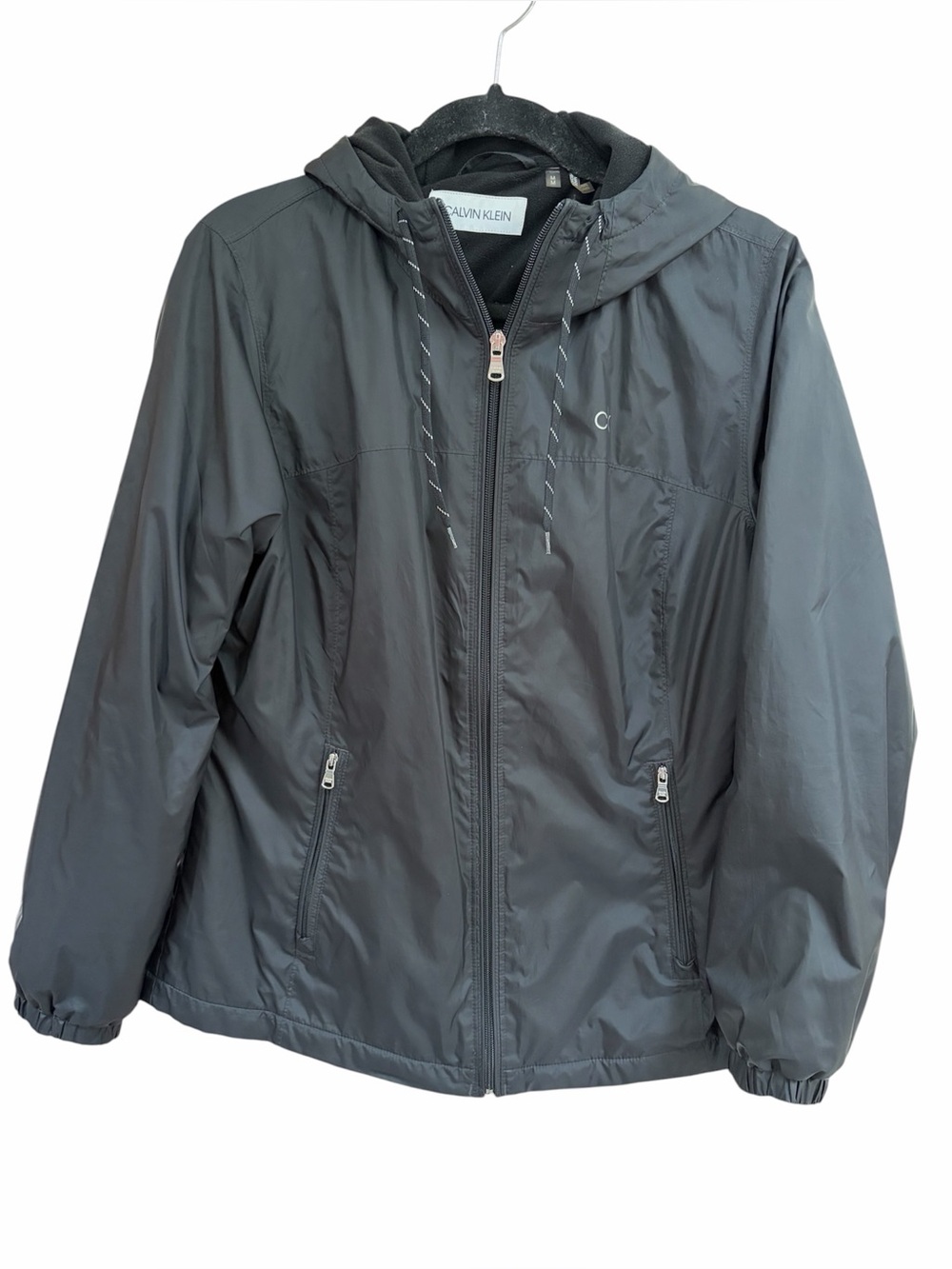 Calvin Klein Women's Black Hooded Utility Jacket